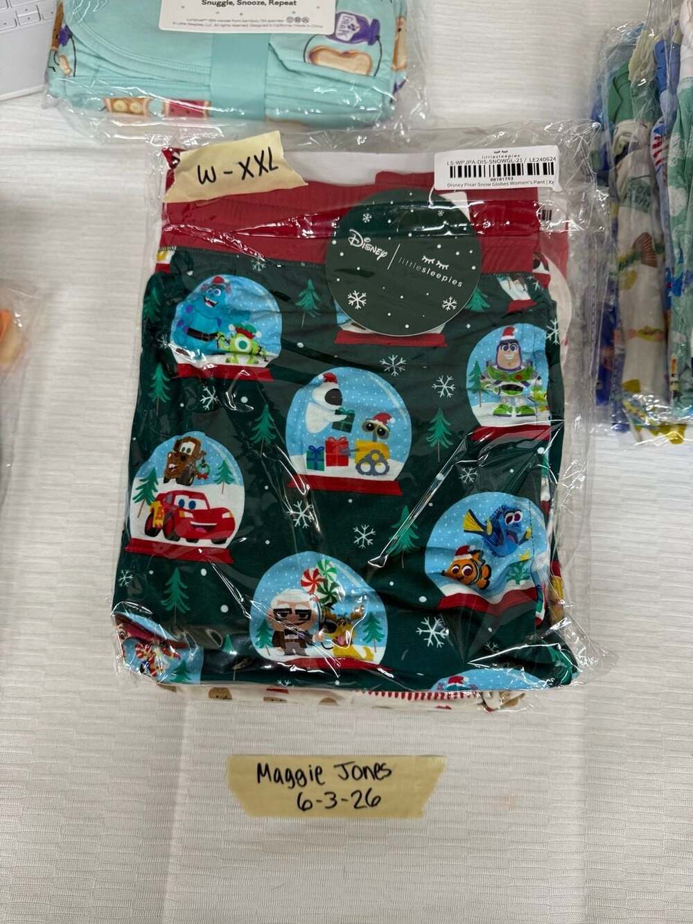 Little Sleepies Disney Pixar Snow Globes Women's Pajama Pants